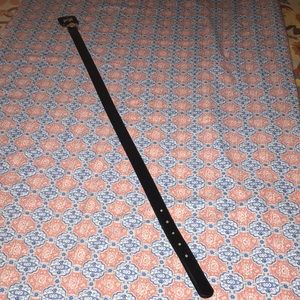 4/$10🌻🌻Black & gold vintage leather perry Ellis belt